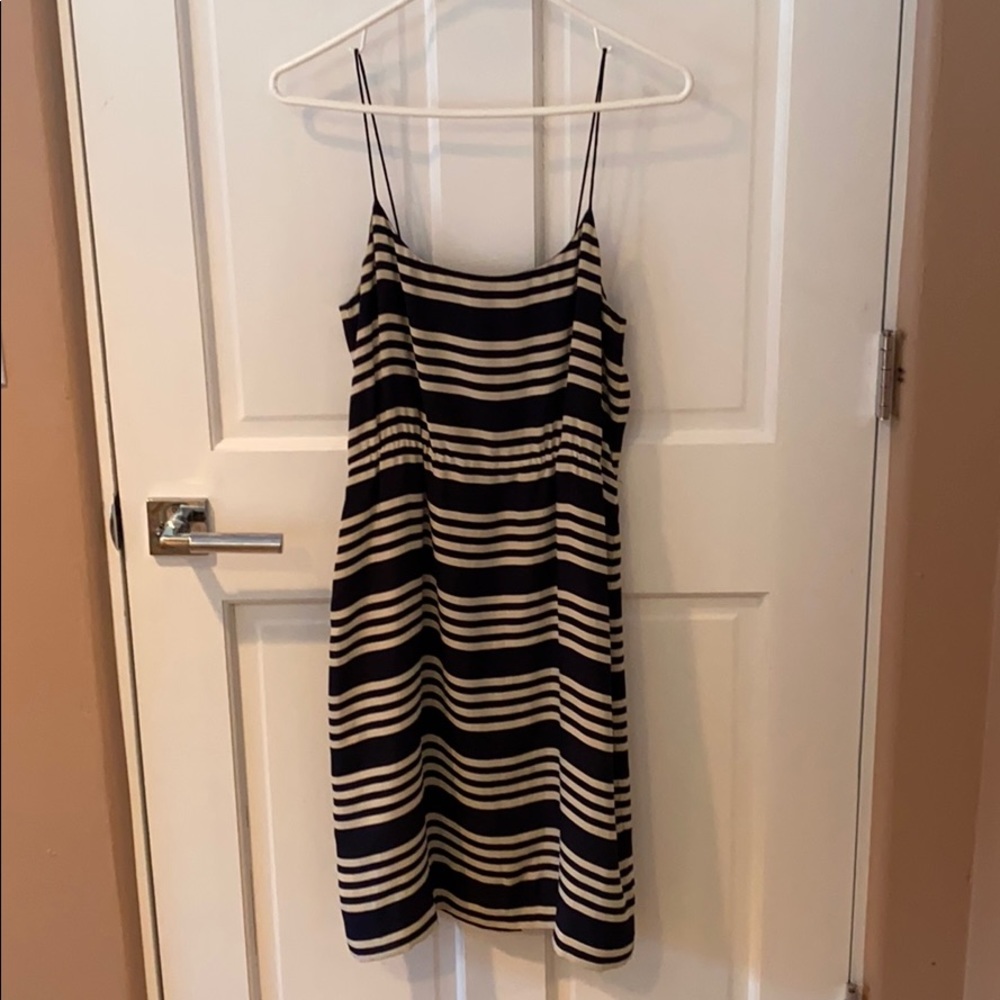 JCREW Blue and white stripped dress